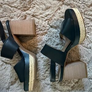 SOUL naturalizer Black Platform Sandals